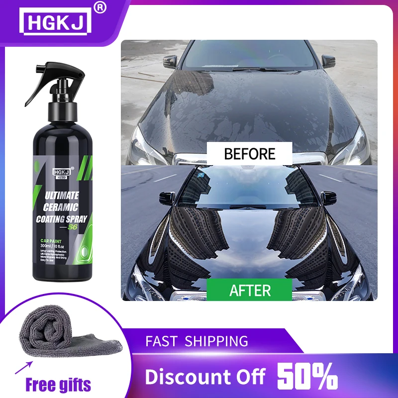 300ml Car Ceramic Coating Polishing Crystal Plating Spray Sealant Top Coat Quick Nano-Coating Wax Car Paint Care
300ml Car Ceramic Coating Polishing Crystal Plating Spray Sealant Top Coat Quick Nano-Coating Wax Car Paint Care