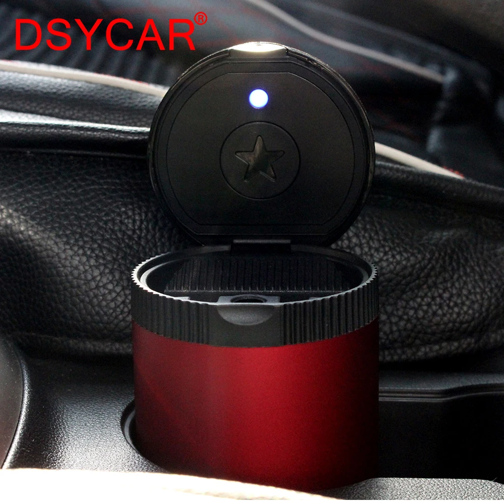 DSYCAR Car Cup Holder Travel Ashtray with Lid and LED Light, Ideal Decorative Cigar Ash Bucket, Cigarette Ashtray, Car Waste Bin
DSYCAR Car Cup Holder Travel Ashtray with Lid and LED Light, Ideal Decorative Cigar Ash Bucket, Cigarette Ashtray, Car Waste Bin