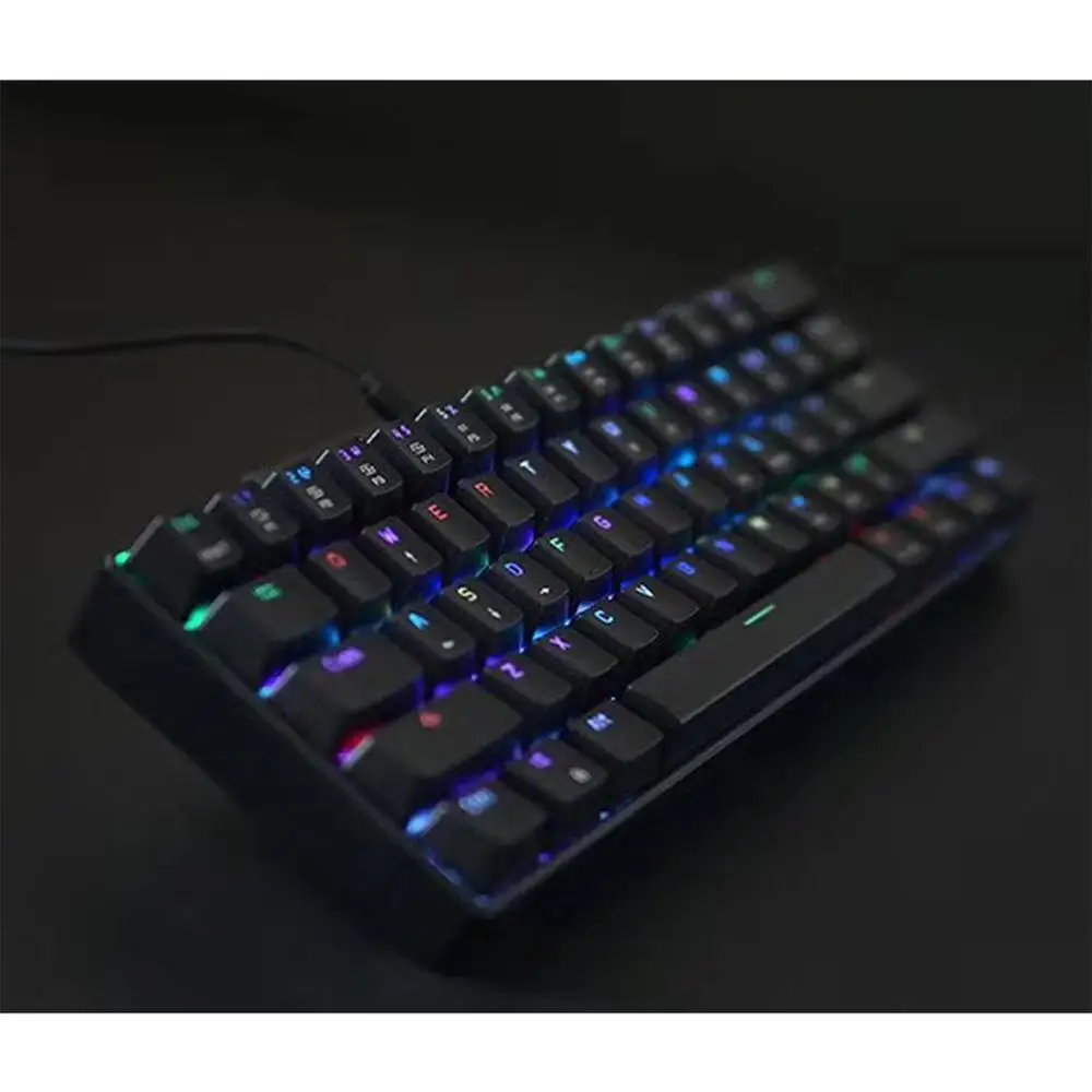 Клавиатура игровая механическая с русской раскладкой RGB-подсветкой 60% размера |