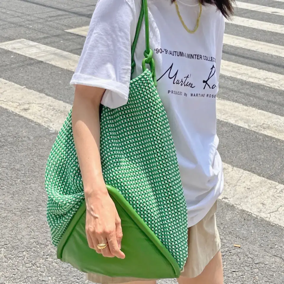 Fashion Large Capacity Tote Bags Designer Green Women Shoulder Bags Luxury Pu Leather Lady Handbags Casual Summer Beach Bag 2021
Fashion Large Capacity Tote Bags Designer Green Women Shoulder Bags Luxury Pu Leather Lady Handbags Casual Summer Beach Bag 2021