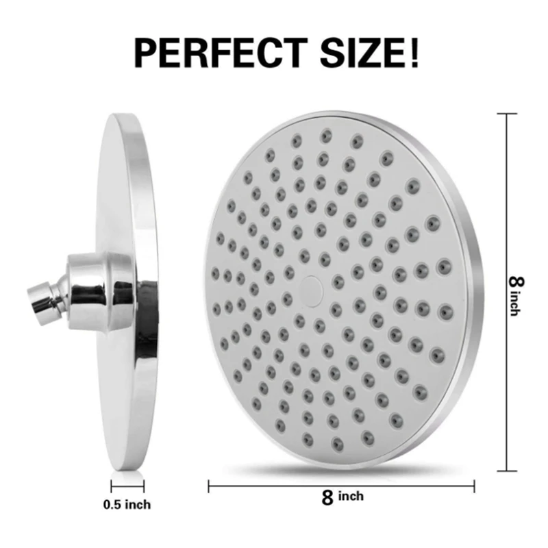 8-Inch Bathroom Top Spray Shower Electroplating Top Shower Head Shower Faucet Ultra Slim Large Rainfall Shower Head
8-Inch Bathroom Top Spray Shower Electroplating Top Shower Head Shower Faucet Ultra Slim Large Rainfall Shower Head
