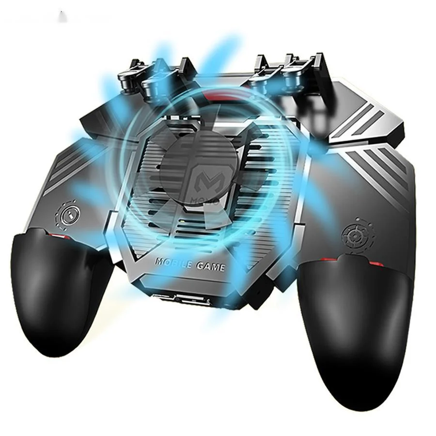 For pubg gamepad AK77 Game Controller Six Finger Pubg Control Mobile Shooter Triggers Joystick with Cooling Fan Radiator Handle
For pubg gamepad AK77 Game Controller Six Finger Pubg Control Mobile Shooter Triggers Joystick with Cooling Fan Radiator Handle