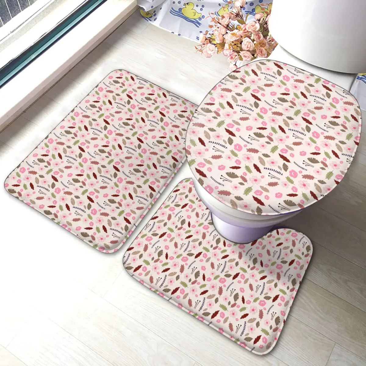 Flowers Bath Mat flowers Modern Polyester 3 Piece Bathroom Mat Set Shower Soft Bathroom Rug
Flowers Bath Mat flowers Modern Polyester 3 Piece Bathroom Mat Set Shower Soft Bathroom Rug