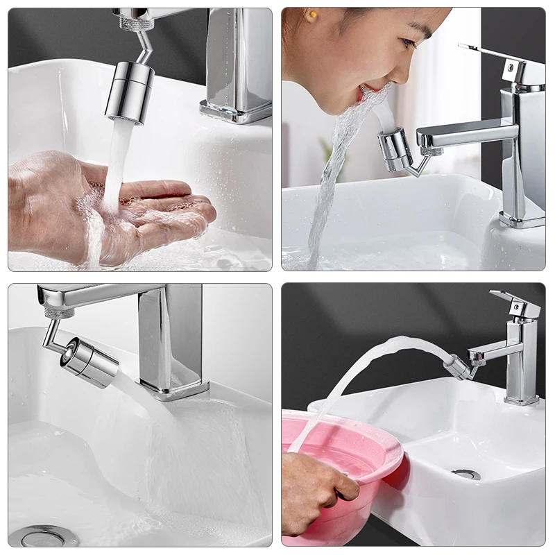 Kitchen Faucet Bubbler 720 Degree Rotating Faucet Spray Modes 2-flow Splash-proof Faucet Bathroom Filter Foamer
Kitchen Faucet Bubbler 720 Degree Rotating Faucet Spray Modes 2-flow Splash-proof Faucet Bathroom Filter Foamer
