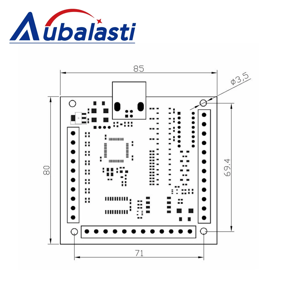 USB-контроллер движения Aubalasti с ЧПУ 100 кГц 4-осевой интерфейс драйвер для гравировки