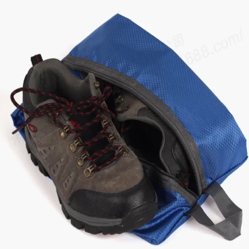 Портативная сжатая дорожная водонепроницаемая сумка для обуви на молнии