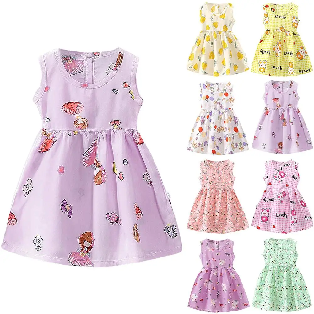 Floral Printed Girls Sleeveless Princess Casual Kids Summer Holiday Dresses Cute Bright colors
Floral Printed Girls Sleeveless Princess Casual Kids Summer Holiday Dresses Cute Bright colors