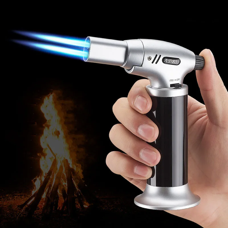 Metal Double Fire Blue Flame Straight Into The Spray Gun Welding Fixed Flame Home Kitchen Camping Barbecue Lighter
Metal Double Fire Blue Flame Straight Into The Spray Gun Welding Fixed Flame Home Kitchen Camping Barbecue Lighter