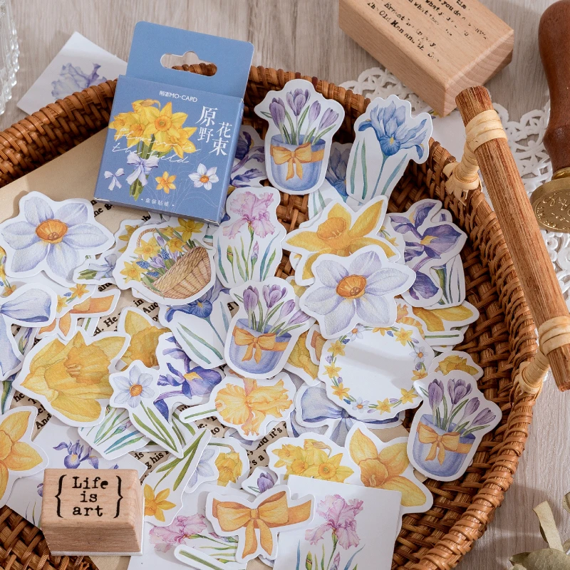 46pcs Stickers Stationery Scrapbook Box Blue Plant Wild Bouquet Creative Plant Handbook DIY Decorative Adhesive Sealing Sticker
46pcs Stickers Stationery Scrapbook Box Blue Plant Wild Bouquet Creative Plant Handbook DIY Decorative Adhesive Sealing Sticker