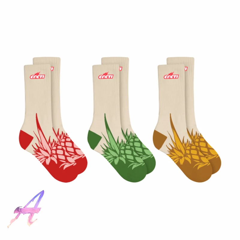 Travis Scott Cactus Jack Socks TS Pineapple Socks High Quality Letters Cotton Sports Socks Men's Women's In Tube Cotton Socks
Travis Scott Cactus Jack Socks TS Pineapple Socks High Quality Letters Cotton Sports Socks Men's Women's In Tube Cotton Socks