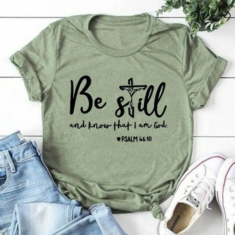 Be Still And Know That I Am God футболка унисекс женская Религиозная Христианская