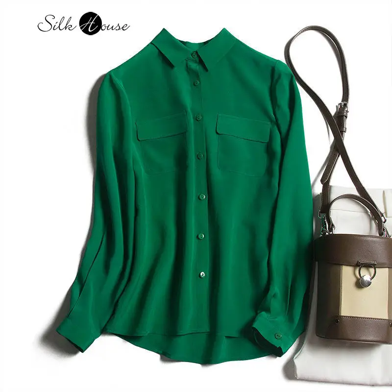 2020 Осенняя французская ниша с двойным карманом, однотонная простая шелковая рубашка свободного покроя с длинным рукавом, шелковая женская ...
2020 Осенняя французская ниша с двойным карманом, однотонная простая шелковая рубашка свободного покроя с длинным рукавом, шелковая женская ...