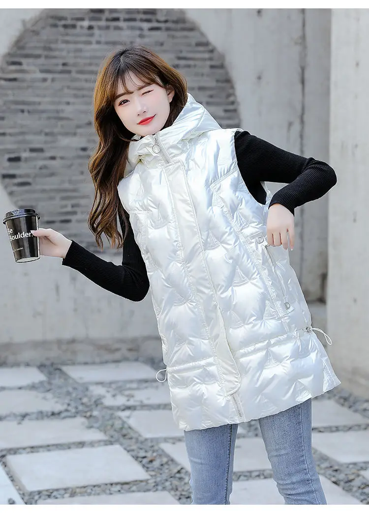 Beardon Autumn Winter Ladies Shiny Down Cotton Mid-Length Vest No-Wash Vest Thick Waistcoat Parkas Jacket
Beardon Autumn Winter Ladies Shiny Down Cotton Mid-Length Vest No-Wash Vest Thick Waistcoat Parkas Jacket
