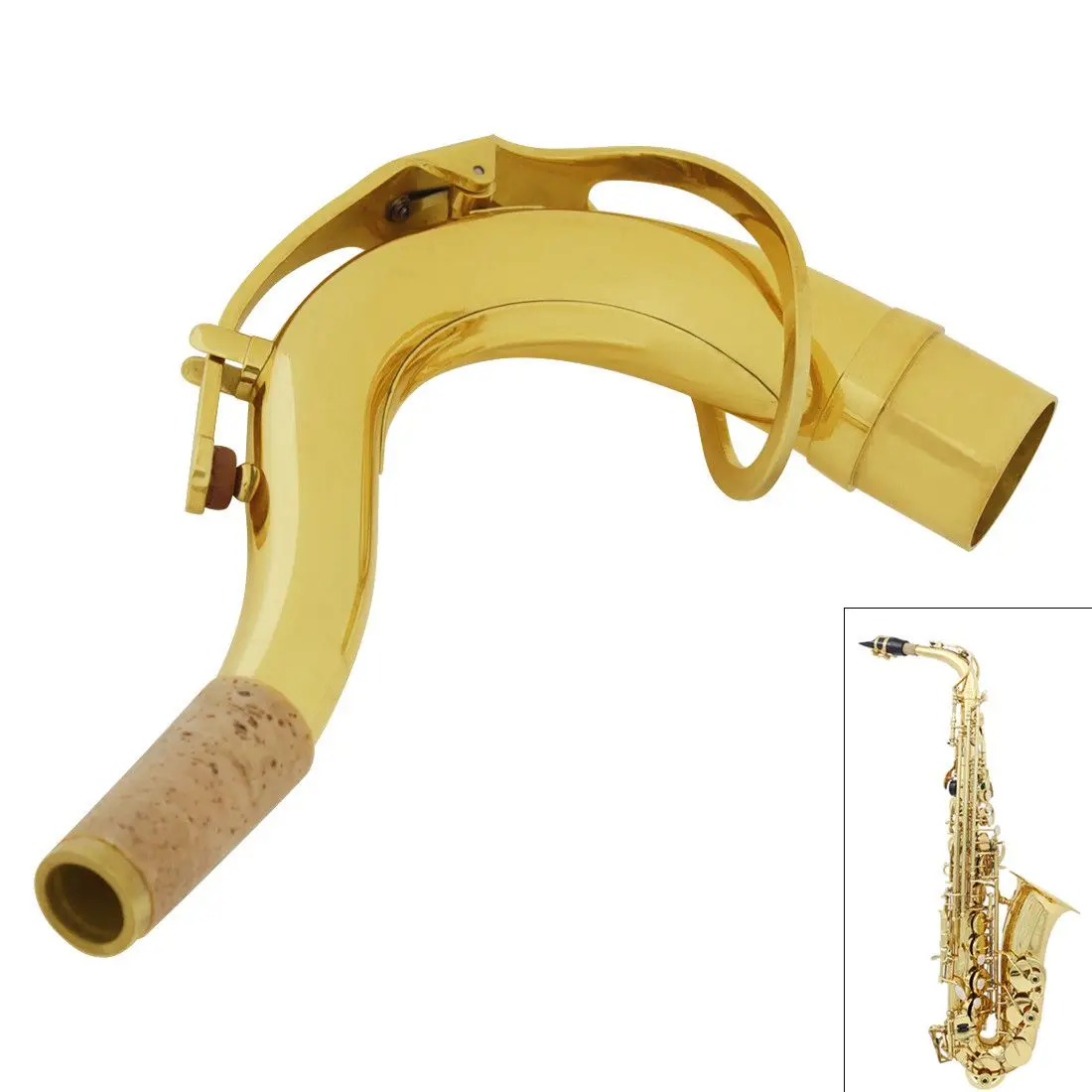 Tenor Saxophone Neck Repair Parts Tube Diameter 27.8mm Gold Plated Brass Saxophone Accessories for Beginners / Performance
Tenor Saxophone Neck Repair Parts Tube Diameter 27.8mm Gold Plated Brass Saxophone Accessories for Beginners / Performance