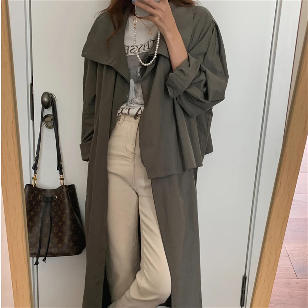 Alien Kitty Oversize Lady Long Trench Coats Retro Slim-Fit Autumn 2021 Streetwear Loose Women Windbreakers All Match Jackets
Alien Kitty Oversize Lady Long Trench Coats Retro Slim-Fit Autumn 2021 Streetwear Loose Women Windbreakers All Match Jackets