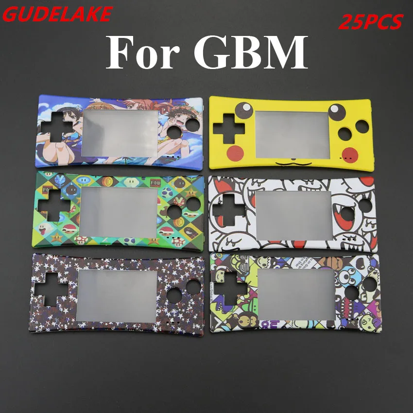 25 шт. Передняя Лицевая панель Крышка для GameBoy Micro GBM корпус Запасная часть|Чехлы| |