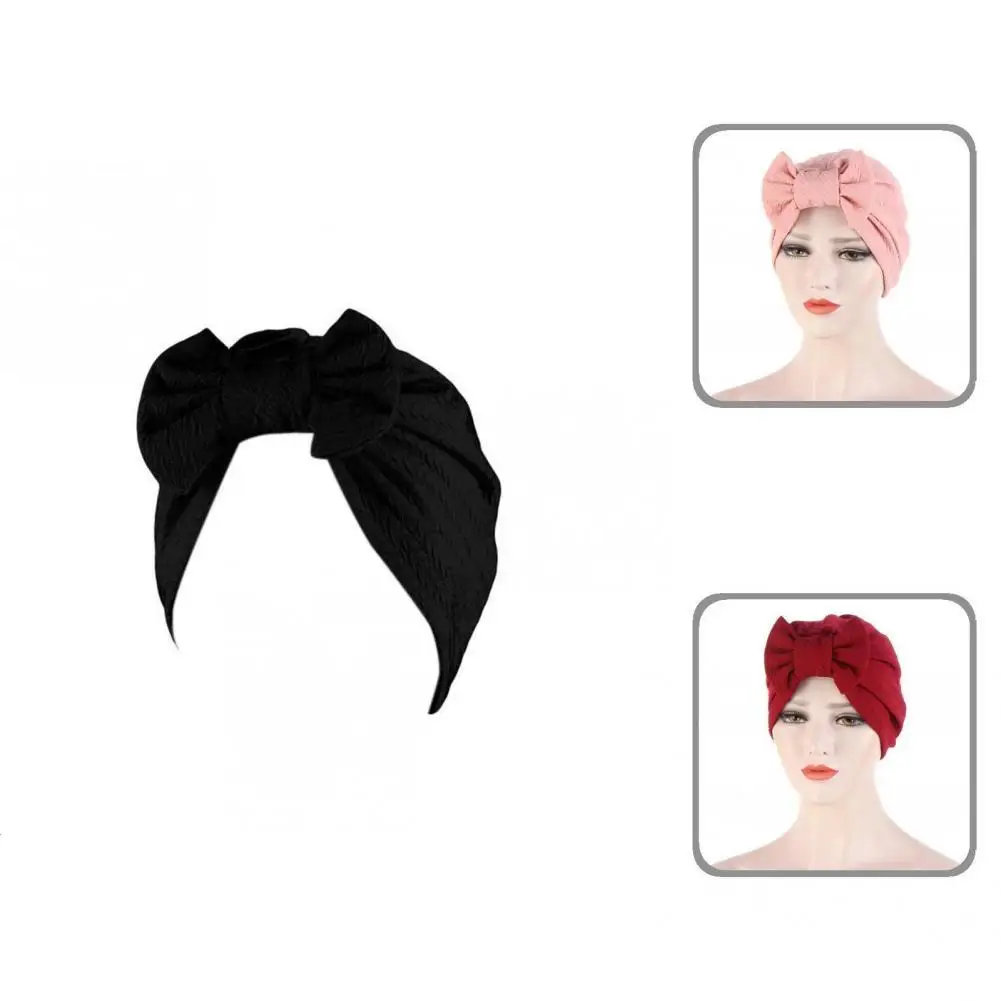 Trendy Sleep Hat Shirring Traditional Solid Color Bowknot Decor Sleep Cap Headscarf Cap Headscarf Cap
Trendy Sleep Hat Shirring Traditional Solid Color Bowknot Decor Sleep Cap Headscarf Cap Headscarf Cap