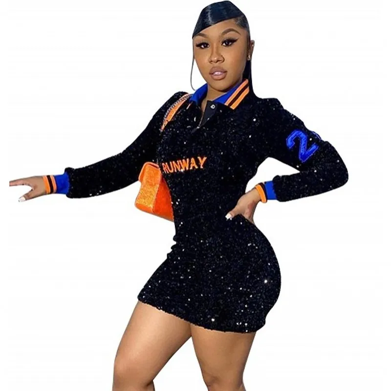 5XL Plus Size Sequins Short Dress Women Full Sleeve Skinny Dresses 2021 Spring Autumn New Letters Embroidery Club Party Vestidos
5XL Plus Size Sequins Short Dress Women Full Sleeve Skinny Dresses 2021 Spring Autumn New Letters Embroidery Club Party Vestidos