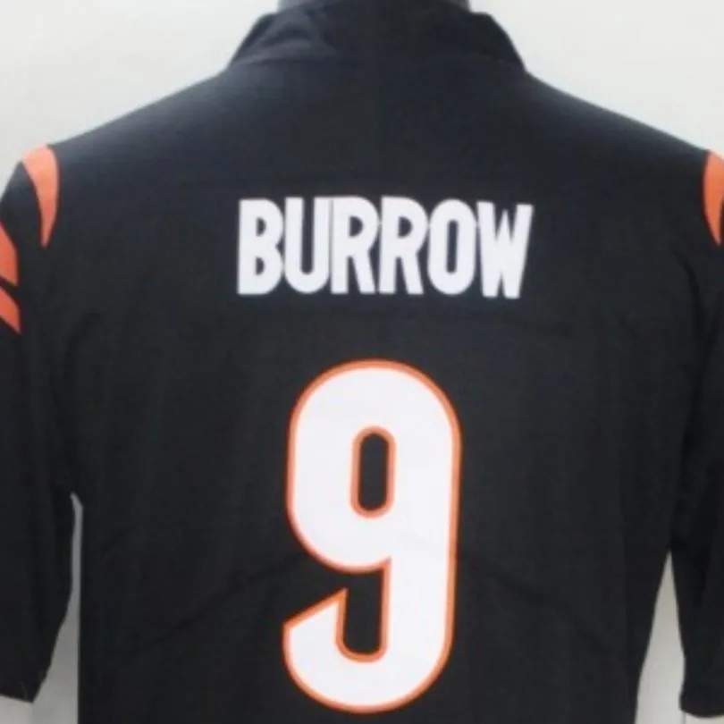 American Stitch Burrow 9 Black Orange And White Embroidery Bengals Football Jersey For Mens S,M,L,XL,XXL,XXXL
American Stitch Burrow 9 Black Orange And White Embroidery Bengals Football Jersey For Mens S,M,L,XL,XXL,XXXL