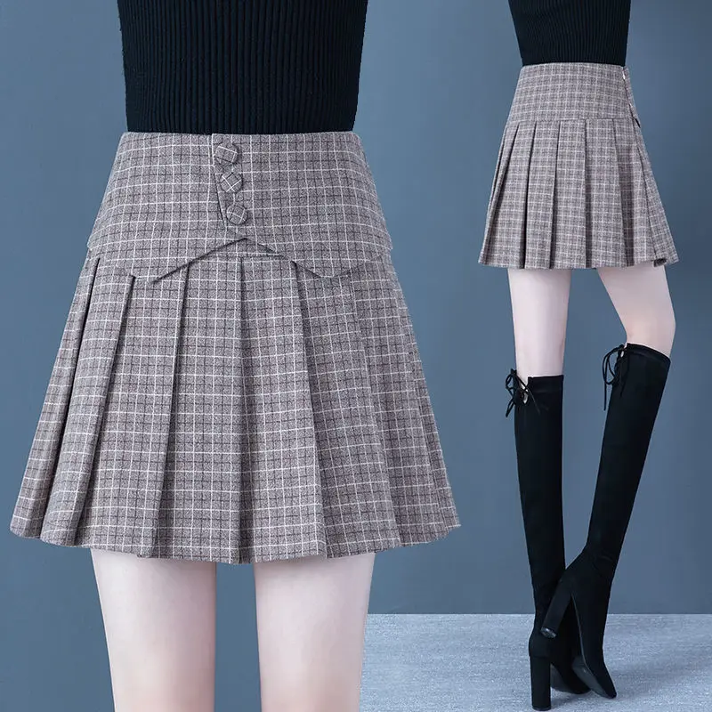 High waist woolen skirt pleated skirt women's autumn and winter 2021 new fashion skirt short skirt
High waist woolen skirt pleated skirt women's autumn and winter 2021 new fashion skirt short skirt