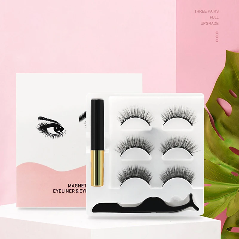 3Pairs Magnetic Eyelashes 3D Mink Eyelashes Makeup Magnetic Lashes Eyeliner set Natural False Lashes Short Faux Cils
3Pairs Magnetic Eyelashes 3D Mink Eyelashes Makeup Magnetic Lashes Eyeliner set Natural False Lashes Short Faux Cils