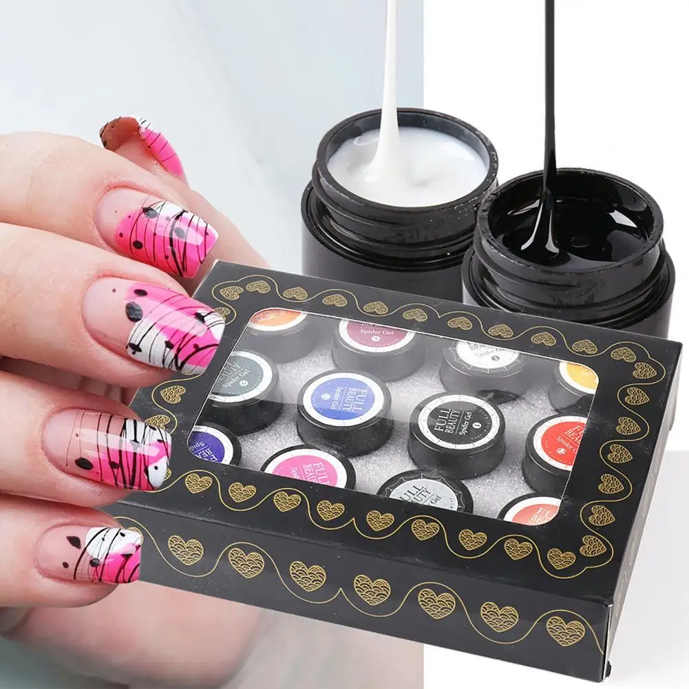 12Pcs/Set Nail Line Gel High Elasticity DIY Good Adhesion Nail Art Line Varnish Elastic Paint Lacquer for Manicure
12Pcs/Set Nail Line Gel High Elasticity DIY Good Adhesion Nail Art Line Varnish Elastic Paint Lacquer for Manicure