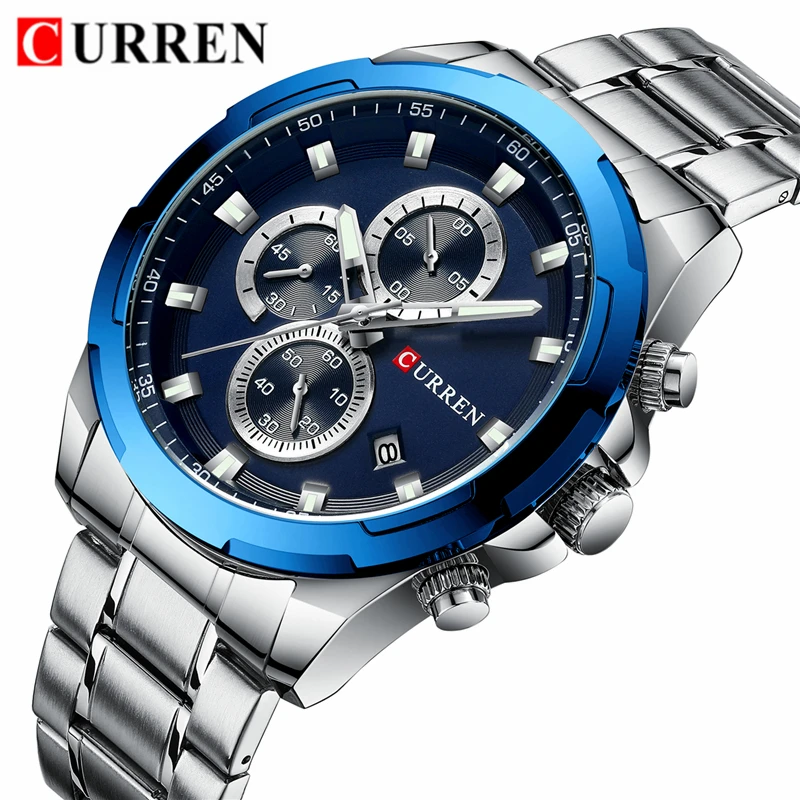 CURREN Watch Men Top Brand Luxury Mens Watches Sports Full Stainless Steel Waterproof Business Quartz Watch Relogio Masculino
CURREN Watch Men Top Brand Luxury Mens Watches Sports Full Stainless Steel Waterproof Business Quartz Watch Relogio Masculino