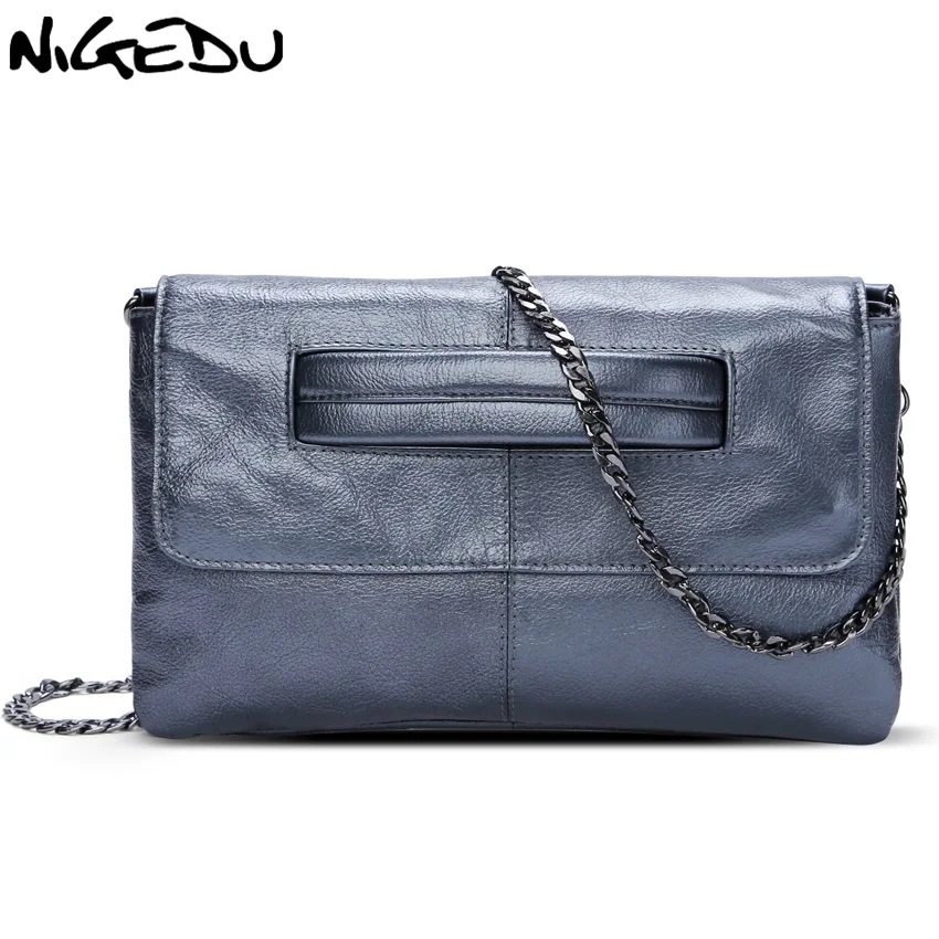 NIGEDU brand Genuine Leather women's envelope clutch bag Chain Crossbody Bags for women handbag messenger bag Ladies Clutches
NIGEDU brand Genuine Leather women's envelope clutch bag Chain Crossbody Bags for women handbag messenger bag Ladies Clutches