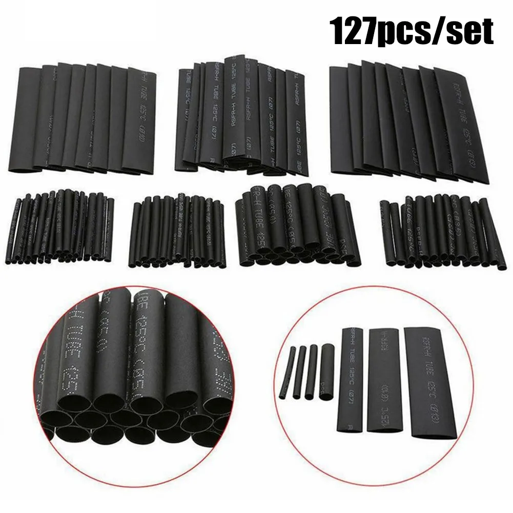 127pcs Heat Shrinkable Tube 2:1 Heat Shrink Tubing Tube Sleeve Kit Car Electrical Assorted Cable Wire Wrap Fixtures Accessories
127pcs Heat Shrinkable Tube 2:1 Heat Shrink Tubing Tube Sleeve Kit Car Electrical Assorted Cable Wire Wrap Fixtures Accessories