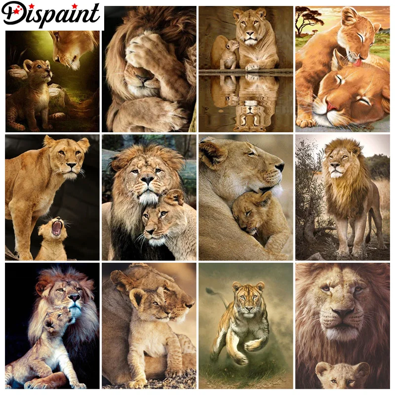 Dispaint DIY Diamond Painting "Animal lion family" Full Drill Square Round Diamond Embroidery 5D Cross Stitch Decoration Home
Dispaint DIY Diamond Painting "Animal lion family" Full Drill Square Round Diamond Embroidery 5D Cross Stitch Decoration Home