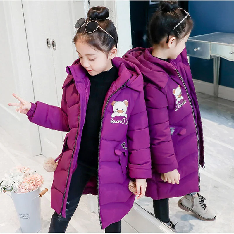 Новая модная одежда для девочек зимняя куртка теплое пальто плотная парка детская зимняя одежда детская верхняя одежда с капюшоном и рисун...
Новая модная одежда для девочек зимняя куртка теплое пальто плотная парка детская зимняя одежда детская верхняя одежда с капюшоном и рисун...