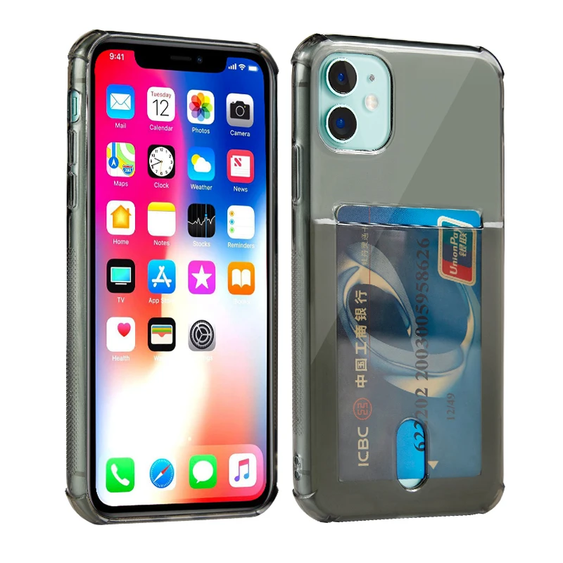 Блестящий Прозрачный чехол для телефона с сердечком Apple iPhone 11 Pro Max прозрачный