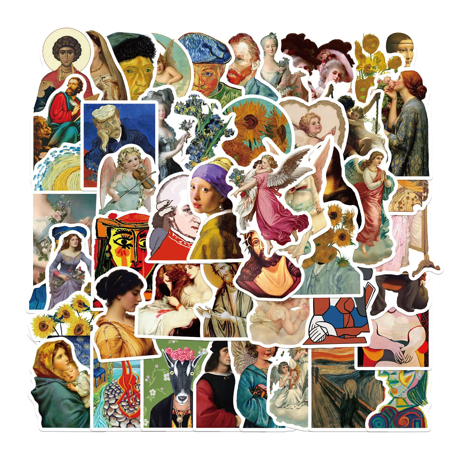 10/30/50PCS Cartoon Artist Famous Painting Stickers Graffiti Notebook Suitcase Skateboard Waterproof Decorative Stickers
10/30/50PCS Cartoon Artist Famous Painting Stickers Graffiti Notebook Suitcase Skateboard Waterproof Decorative Stickers