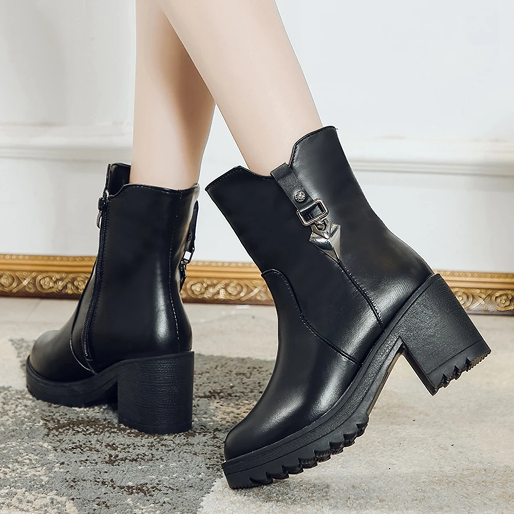 SaraIris High Heels Metal Add Fur Short Plush Boots Women 2020 Stylish Boots Ladies Round Toe Ankle Shoes
SaraIris High Heels Metal Add Fur Short Plush Boots Women 2020 Stylish Boots Ladies Round Toe Ankle Shoes