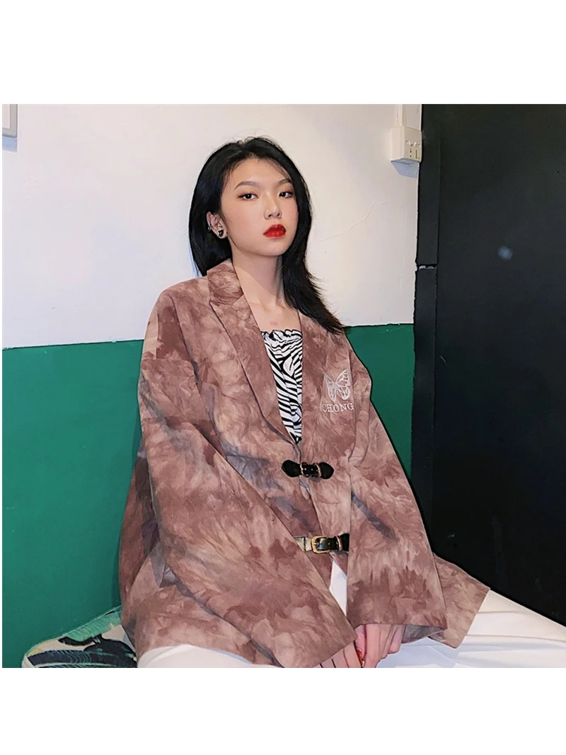 Harajuku Japan Korean fashion tie dye butterfly leisure long sleeve suit coat men and women BF autumn corduroy suit coats
Harajuku Japan Korean fashion tie dye butterfly leisure long sleeve suit coat men and women BF autumn corduroy suit coats