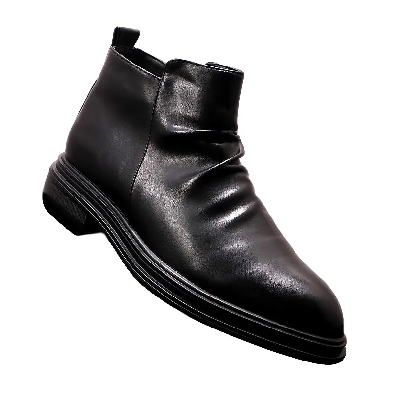 ERRFC Fashion Forwart Mens Brown Ankle Boots Pointed Toe Pleated High Top Trending Leisure Shoes Black Office Career Size 38-44
ERRFC Fashion Forwart Mens Brown Ankle Boots Pointed Toe Pleated High Top Trending Leisure Shoes Black Office Career Size 38-44