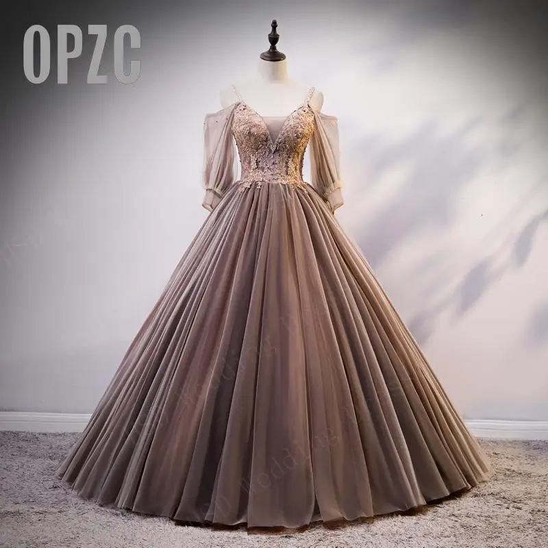 Elegnant Fashionable Full V-neck Floor-length Ball Gown Tulle Regular Backless Vestidos Rojo Graduacion Vestido Fiesta Tul Gris
Elegnant Fashionable Full V-neck Floor-length Ball Gown Tulle Regular Backless Vestidos Rojo Graduacion Vestido Fiesta Tul Gris