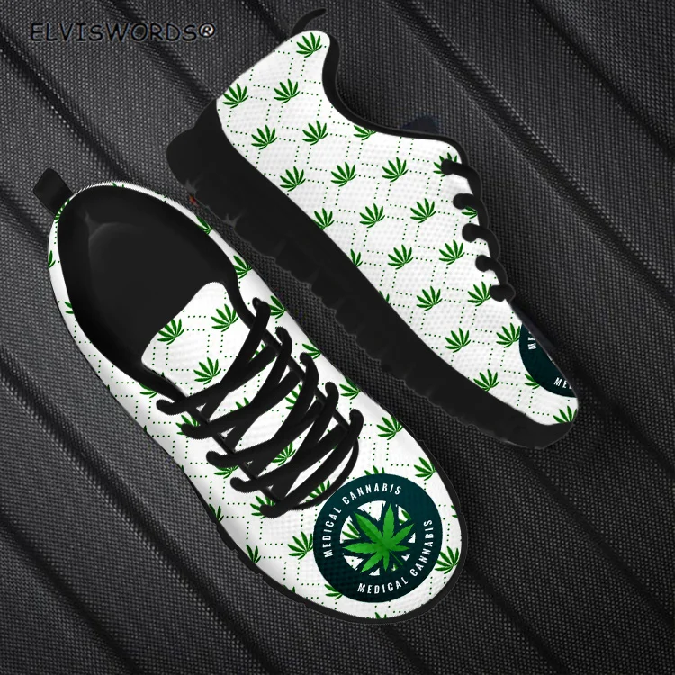 ELVISWORDS Medical Cannibas Design Casual Ladies Air Mesh Sneakers Breathable Women's Walking Shoes Non-slip zapaotos de mujer
ELVISWORDS Medical Cannibas Design Casual Ladies Air Mesh Sneakers Breathable Women's Walking Shoes Non-slip zapaotos de mujer