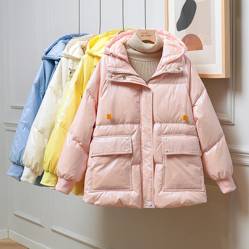 ZURICHOUSE 2021 Winter Down Jacket Women Warm Hooded Down Parka Loose Casual Fashion Candy Colors 90% White Duck Down Coat P3505
ZURICHOUSE 2021 Winter Down Jacket Women Warm Hooded Down Parka Loose Casual Fashion Candy Colors 90% White Duck Down Coat P3505