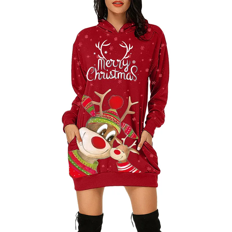 New Christmas 2021 Women Sweatshirts Hoodie Bag Hip Pocket Print Long Hoodie Dress With Pockets Festival Clothing Robe Femme
New Christmas 2021 Women Sweatshirts Hoodie Bag Hip Pocket Print Long Hoodie Dress With Pockets Festival Clothing Robe Femme