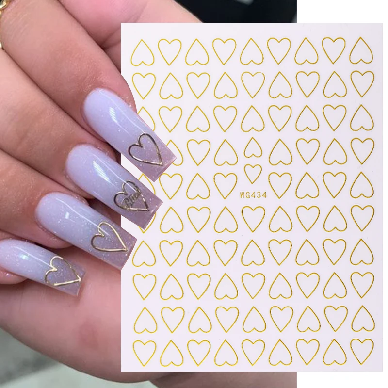 1pcs 3D Nail Sticker Gold Black Heart Love Self-Adhesive Slider Letters Nail Art Decorations Stars Decals Manicuring Accessories
1pcs 3D Nail Sticker Gold Black Heart Love Self-Adhesive Slider Letters Nail Art Decorations Stars Decals Manicuring Accessories