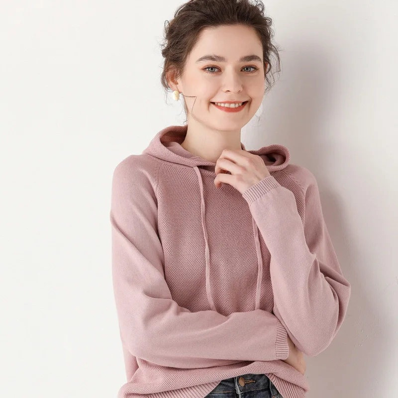 Autumn and Winter New Hooded Sweater Women Pullover Korean Lazy Loose Hoodie Pure Cotton Sweater
Autumn and Winter New Hooded Sweater Women Pullover Korean Lazy Loose Hoodie Pure Cotton Sweater