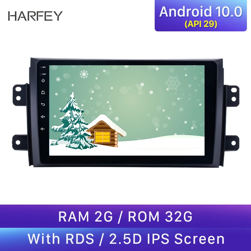 Автомагнитола Harfey на Android 10 0 мультимедийный проигрыватель с 9 &quotэкраном GPS для