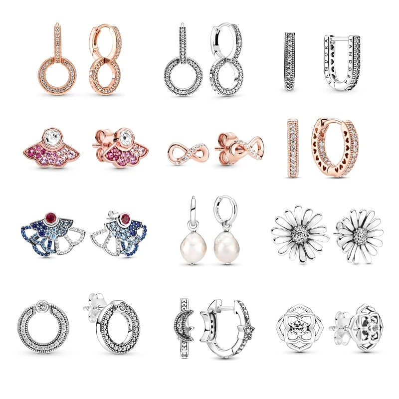100% 925 Sterling Silver Jewellry Handmades Making Personalized Fine Earrings Fit Original Pandora DIY Designer Women Jewelry
100% 925 Sterling Silver Jewellry Handmades Making Personalized Fine Earrings Fit Original Pandora DIY Designer Women Jewelry