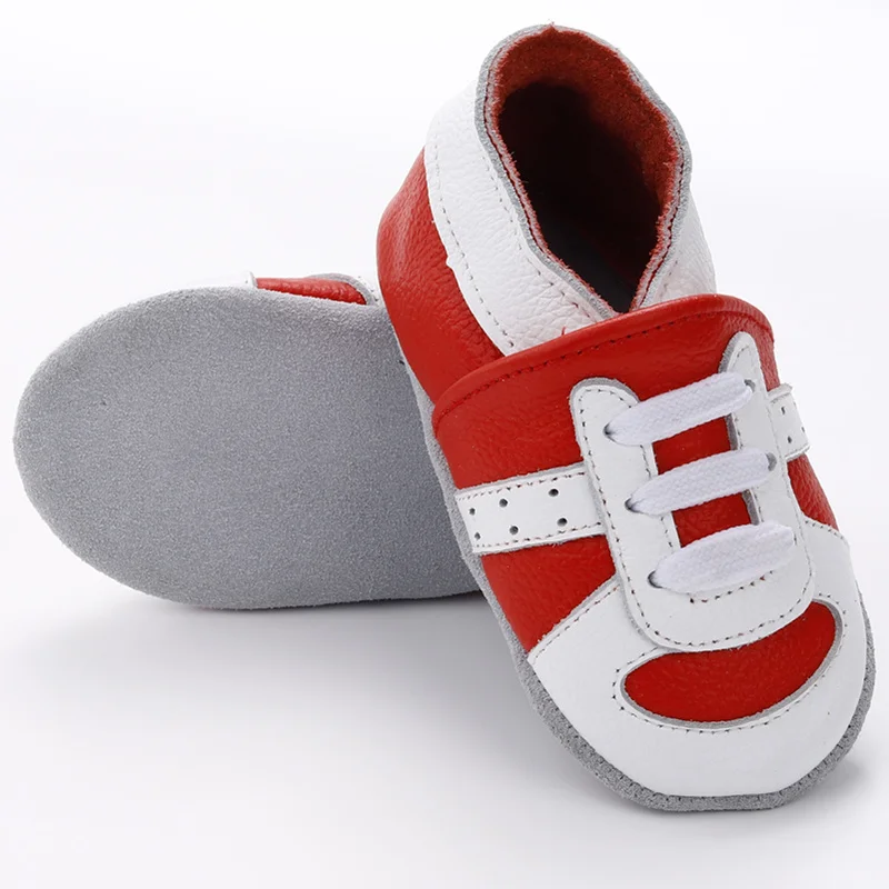 Simfamily Обувь для новорожденных обувь девочек Кожаная мальчиков и нескользящая
