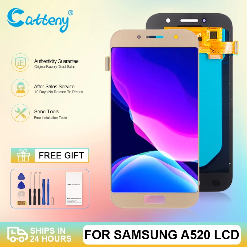 Wholesale OLED A520 Display For Samsung Galaxy A5 2017 Lcd Touch Panel Screen Digitizer A520M A520F Assembly Free Shippint
Wholesale OLED A520 Display For Samsung Galaxy A5 2017 Lcd Touch Panel Screen Digitizer A520M A520F Assembly Free Shippint