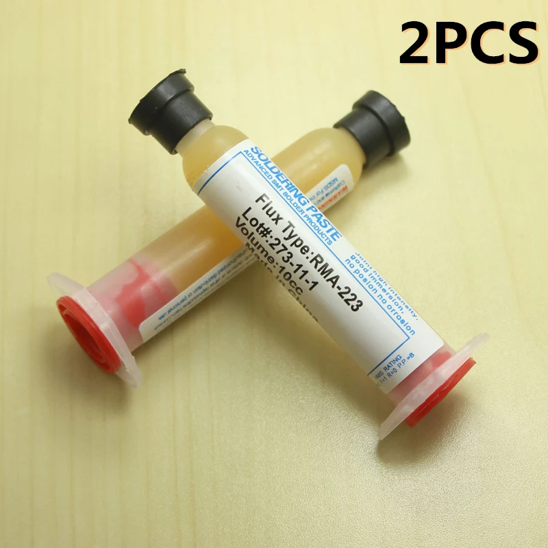 RMA 223 пастообразный флюс 2 шт Сварка масло PCB PGA BGA SMD чип для мобильного телефона