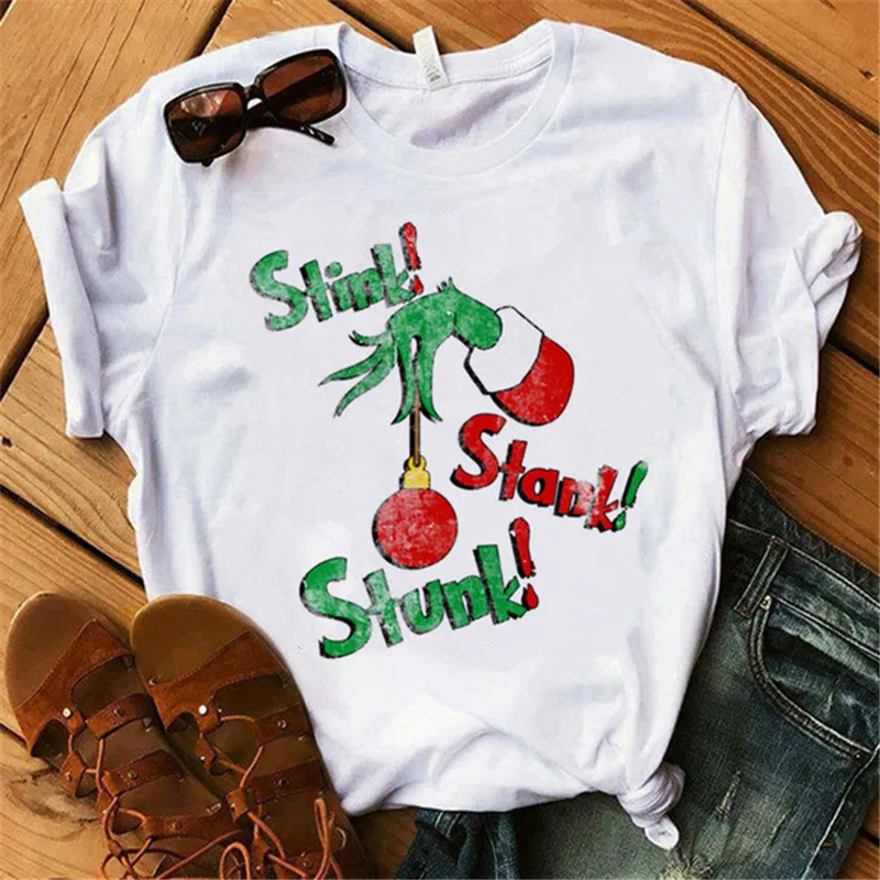 Christmas Vogue Clothes Funny T shirt Women Cute Letter Tshirt Female Harajuku Printed White Tops Shirt
Christmas Vogue Clothes Funny T shirt Women Cute Letter Tshirt Female Harajuku Printed White Tops Shirt