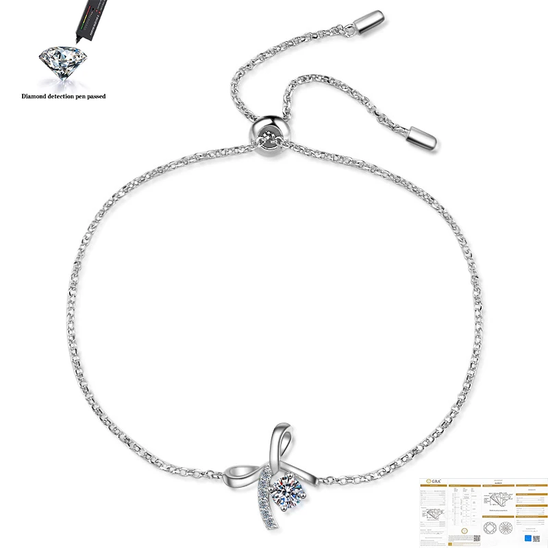 Diamond Perfect Cut Moissanite Bracelet 925 Sterling Silver 0.3ct Clover Women's Classic Luxury Jewelry Bracelet
Diamond Perfect Cut Moissanite Bracelet 925 Sterling Silver 0.3ct Clover Women's Classic Luxury Jewelry Bracelet