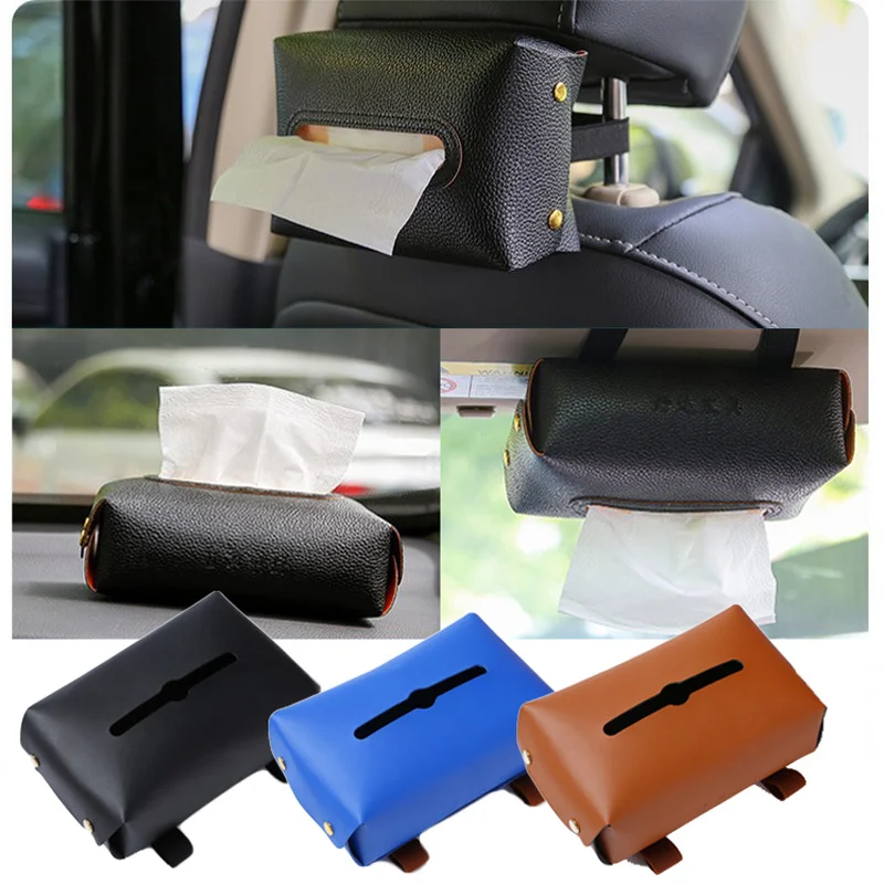 Car Leather Tissue Box Sun Visor Armrest Seat Back Headrest Auto Interior Home Room Napkin Tissue Holder Cover
Car Leather Tissue Box Sun Visor Armrest Seat Back Headrest Auto Interior Home Room Napkin Tissue Holder Cover